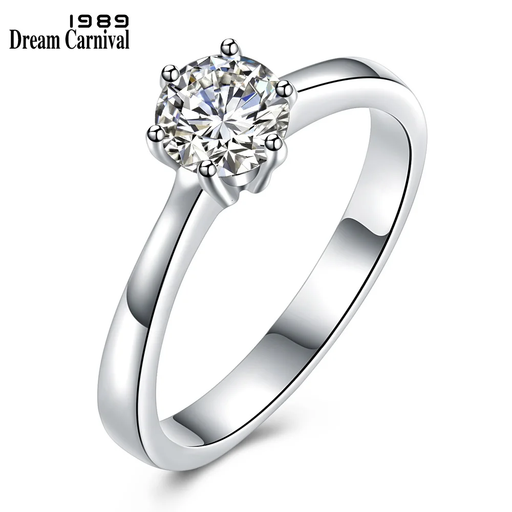 DreamCarnival 1989 цена элегантные женские кольца на палец ювелирные изделия 0.5ct высокое качество кубический циркон bague femme SJ25989R