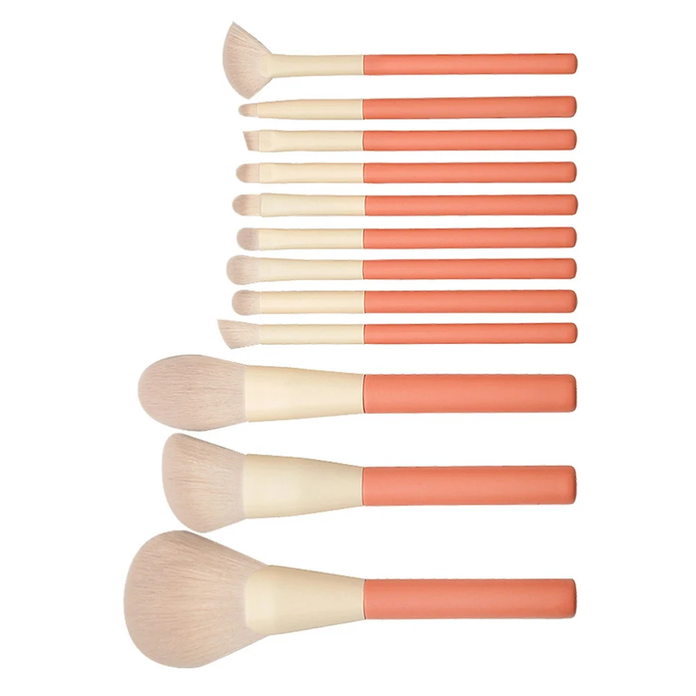 

1 Set of 12pcs Professional Cosmetic Brushes Artificial Fiber Makeup Brushes