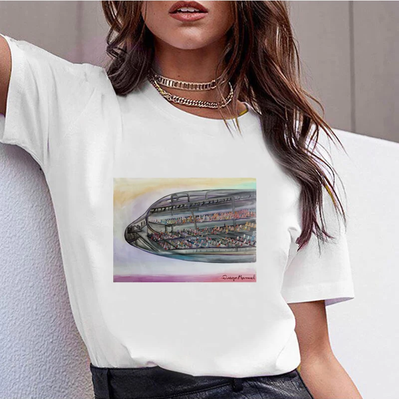 883406 _ футболка Повседневная с круглым вырезом и короткими рукавами женская