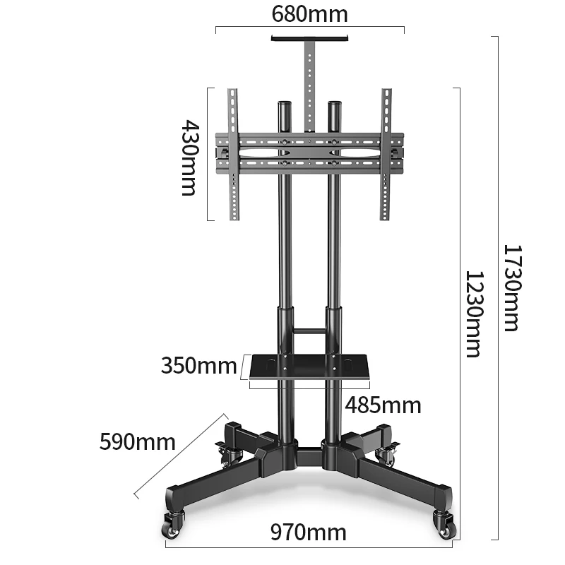 Напольная подставка для телевизора LVDIBAO Бесплатная подъемная тележка держатель