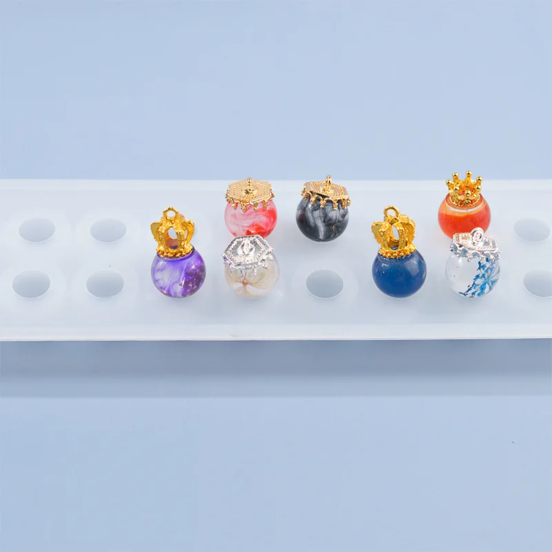 

DIY Sphere Pendant Epoxy Resin Mold Silicone Crystal Drop UV Resina 3D Craft Ball Moule Silicone Resine Epoxy