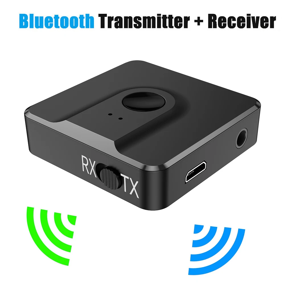 

2 in 1 Bluetooth 5.0 Audio Transmitter Receiver 3.5 AUX Music Wireless Adapter Dongle for TV Computer Car Headphones Speaker