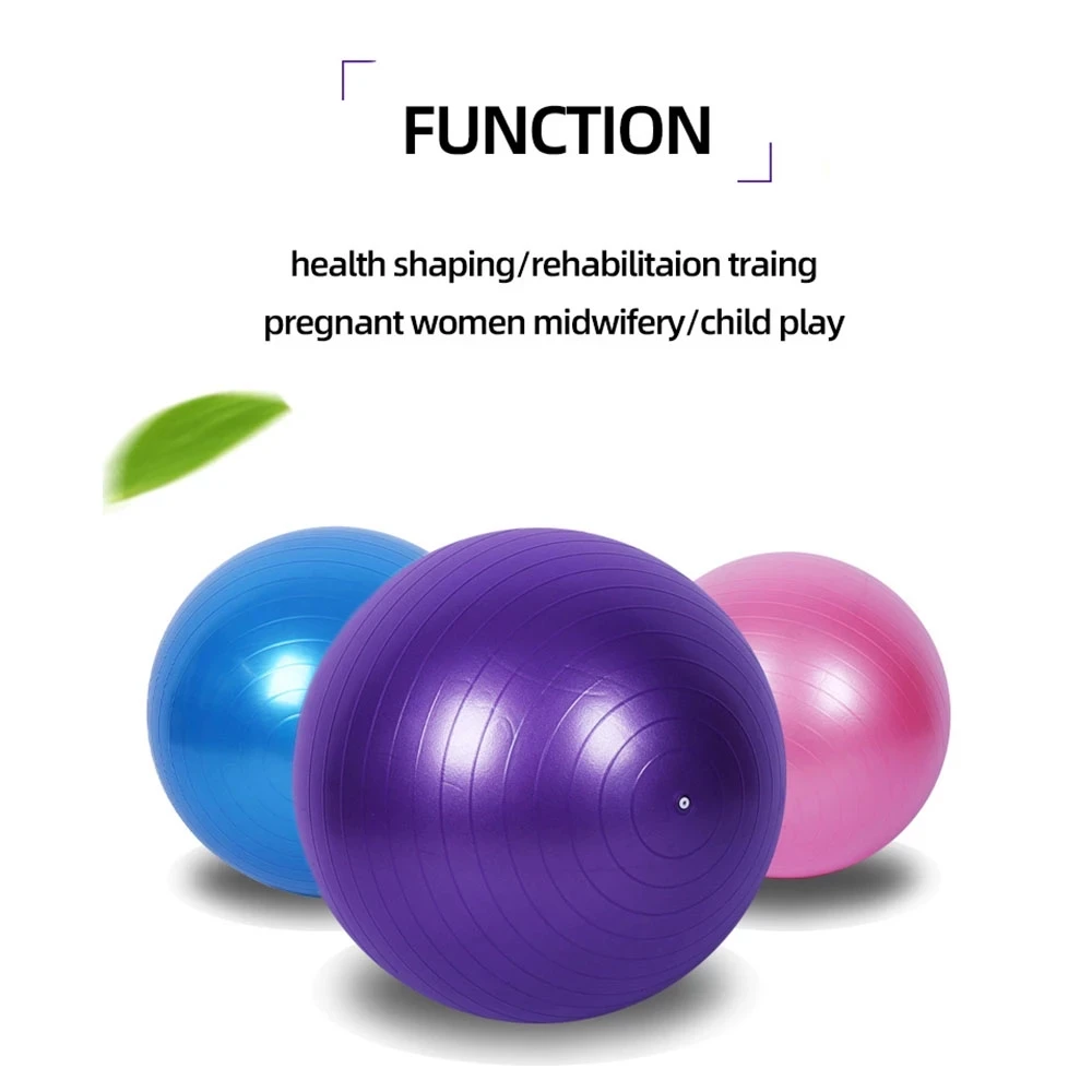

Pilates Ball For Fitness Yoga Gym Ant Stress Foot Gymnastic Kettlebell Balance Stones Fitball 55 Cm/65CM/7