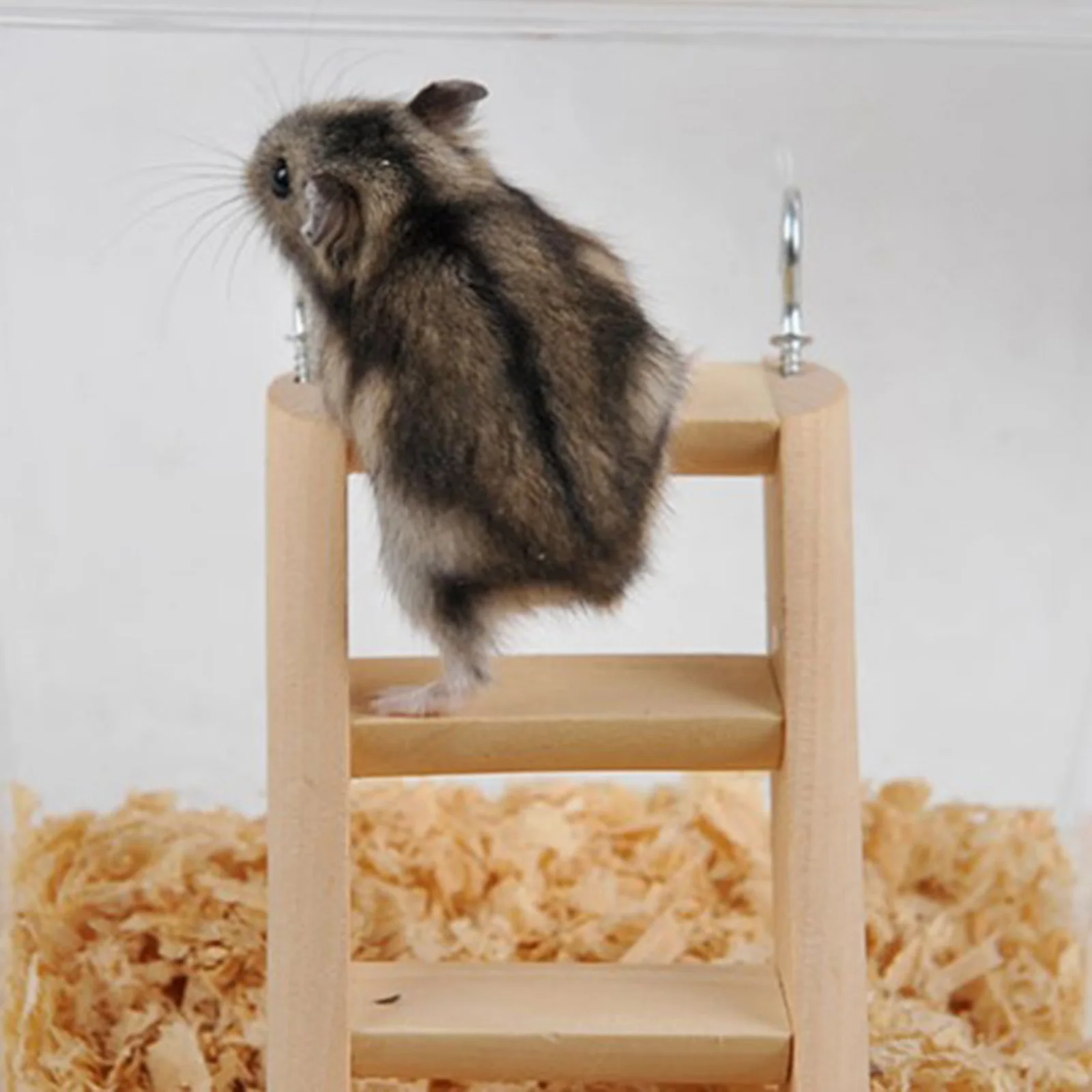 Wooden Hamster Ladder Playground Activity Toy Hanging for Wood Cage Pets Small Animal Climbing Accessories | Дом и сад