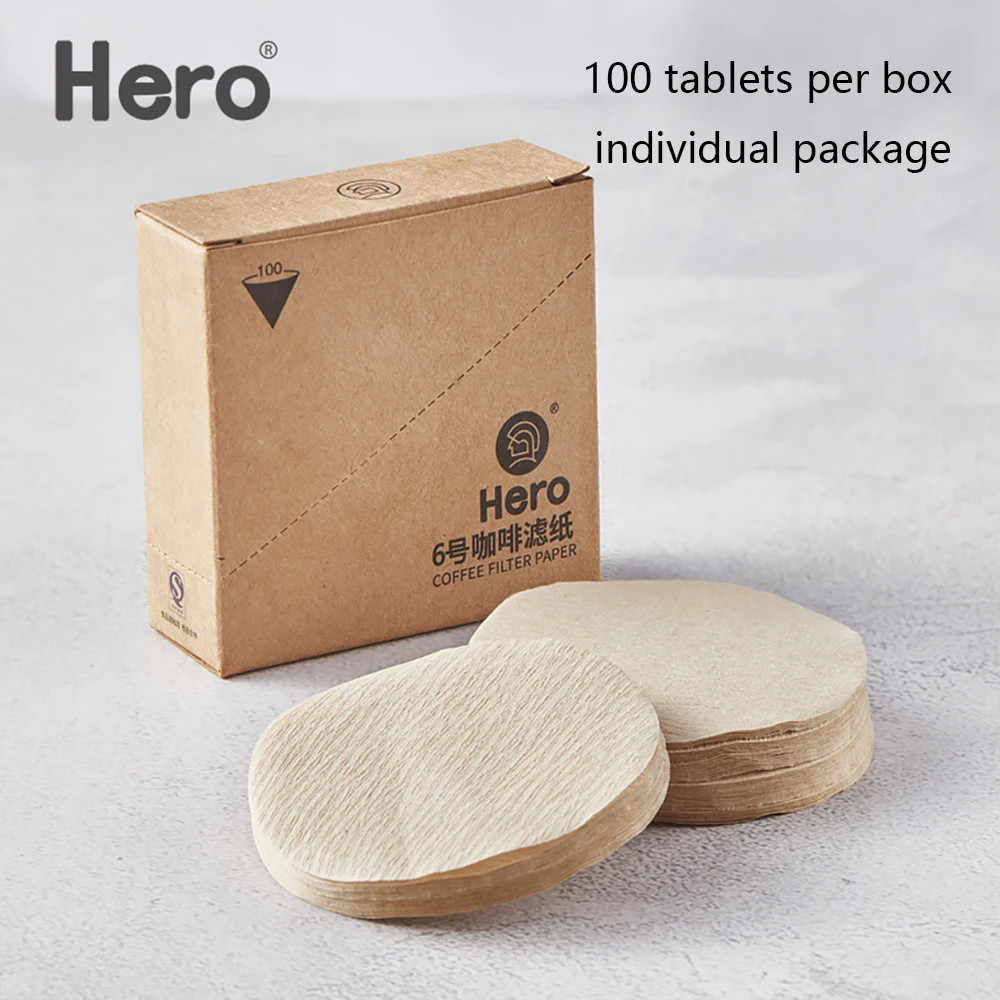

100 шт., бумажные фильтры для кофейных капельниц
