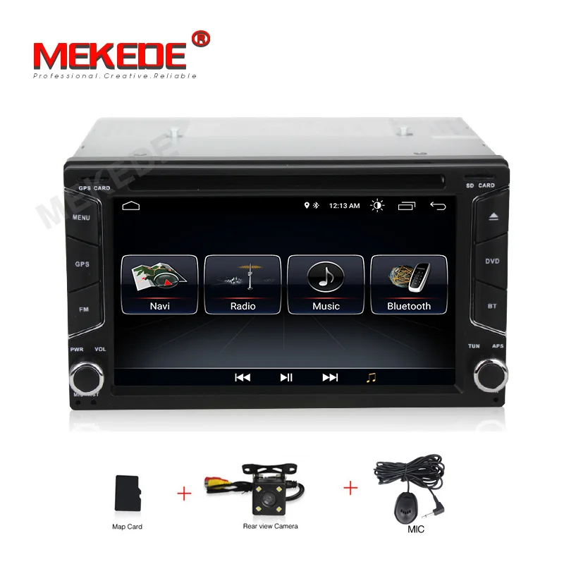 16G add camera MEKEDE 2 Din Android 8,1 четырехъядерный автомобильный dvd-плеер для универсальной gps-навигации стерео радио wifi Аудио USB SWC 2din универсальный - Цвет: 16G add camera