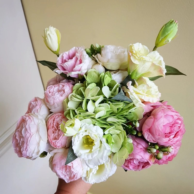 3 шт./лот Eustoma Искусственный шелк цветок Домашнее окно балкон аксессуар