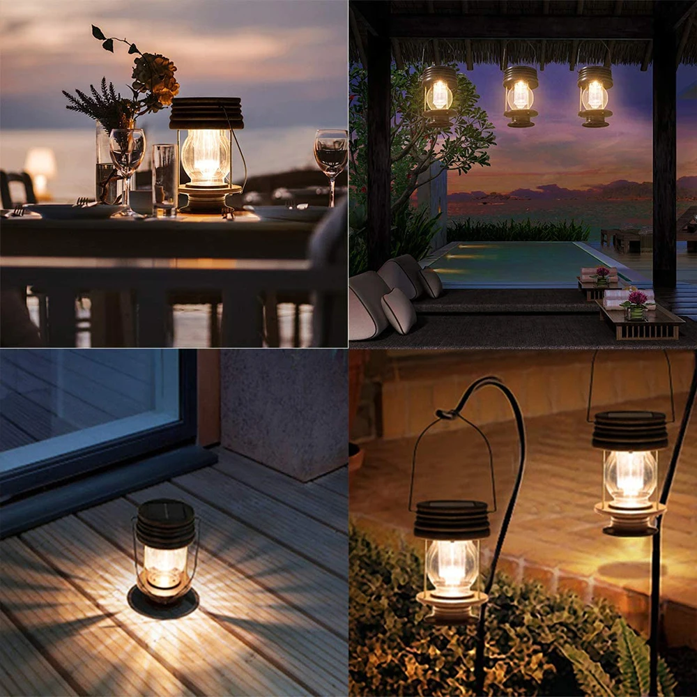 

Solar Hanging Lights LED Outdoor Garden Lights, Solar Portable Street Lights Garden And Garden Decoration Waterproof Desk Lights