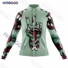 Новинка 2022, Лидер продаж, Женская веломайка HIRBGOD с длинным языком и длинными рукавами для Хэллоуина, осенняя дышащая одежда, одежда для велоспорта