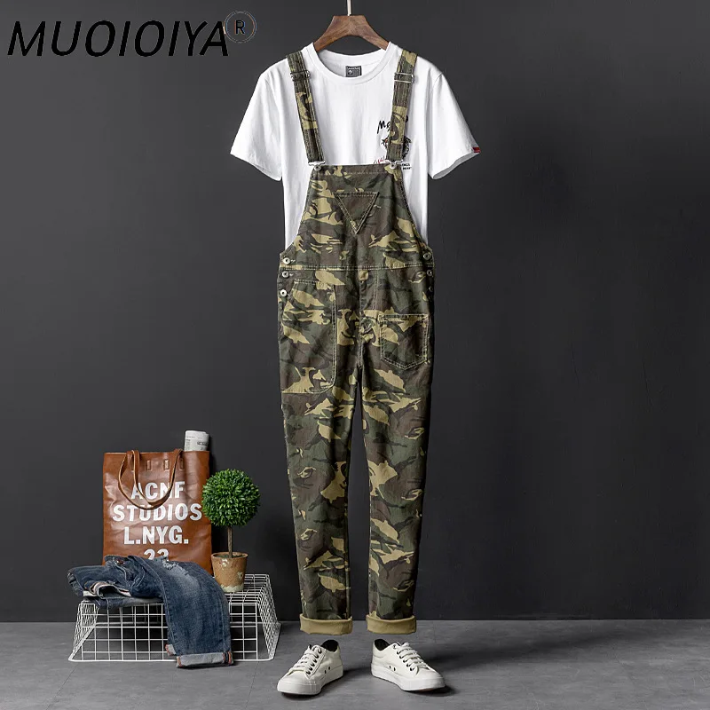 

Jumpsuit Overalls For Men Military Camouflage Casual Pants Suit Men's Trendy One-piece Bib Overalls Designer Male Clothing