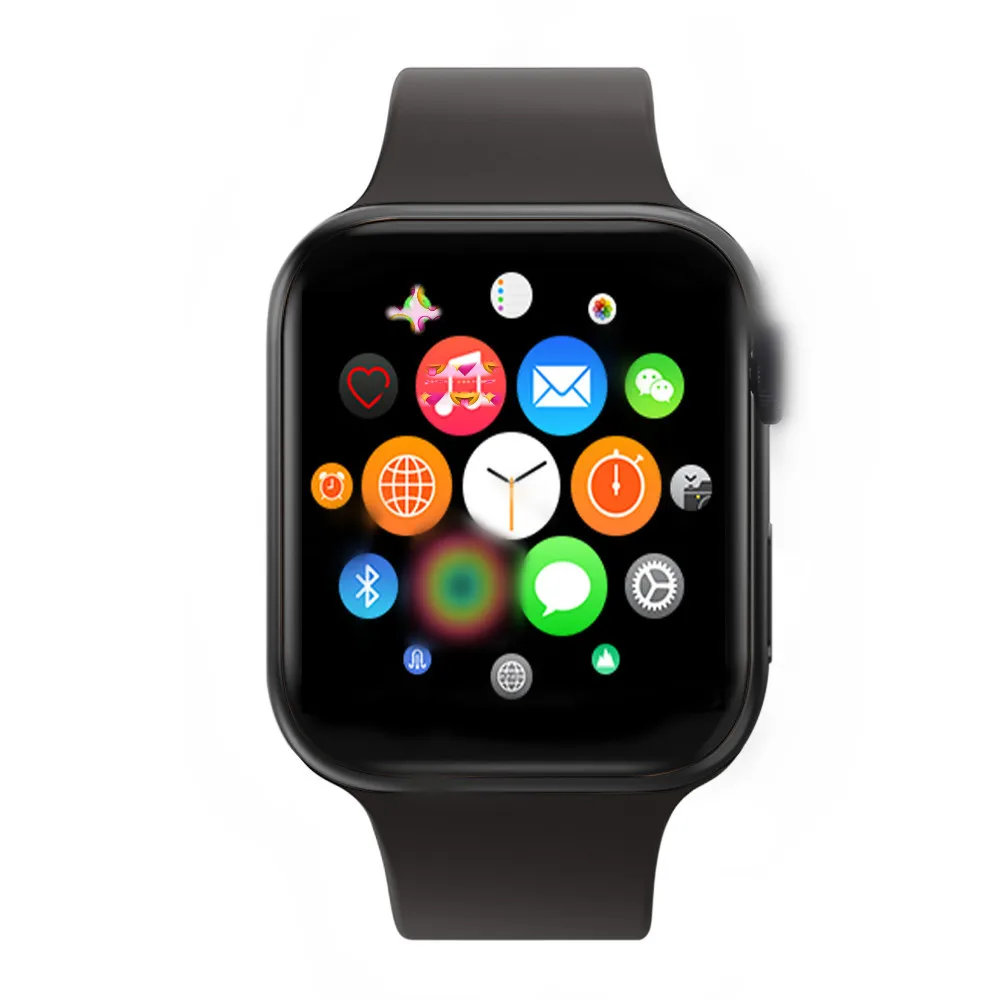 Умные часы с gps и Bluetooth, IWO, серия 11, 5, 1:1, умные часы для женщин, mam, для Apple iPhone X 11, iOS, Android, телефон, VS IWO 10, 12 - Цвет: black