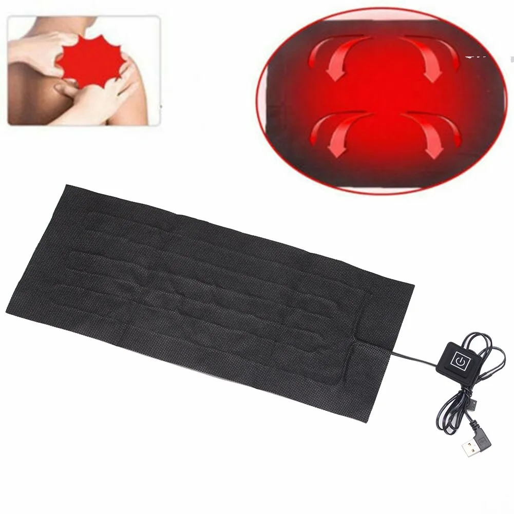 

USB Electric Heating Cloth Paste Pad Heated Pads Winter Warmer Fast-Heating Tool Fast-Heating Warm Heated Pad For Vest Jacket