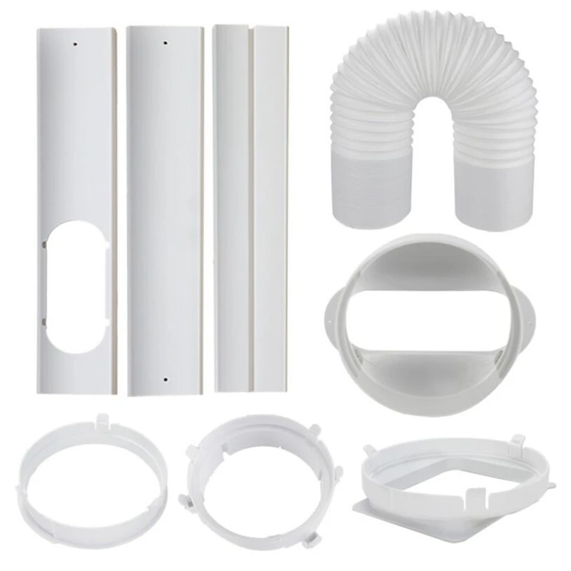 

Регулируемый портативный оконный комплект для кондиционера, пластина-слайдер для защиты от ветра, 5 дюймов, оконный адаптер, соединитель, ак...