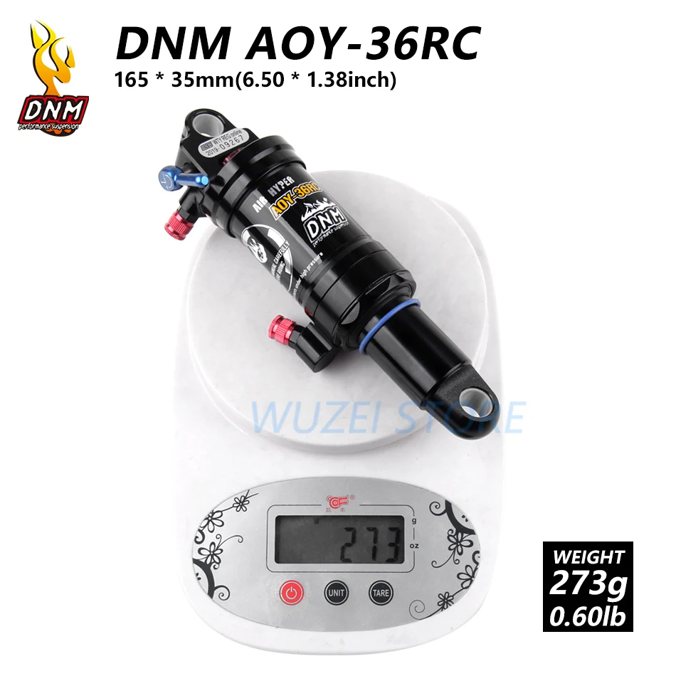 165x35mm DNM/AOY-36RC MTB Велоспорт велосипед катушки Задний амортизатор 165/190/200 мм горный велосипед воздуха задний амортизатор с блокировкой - Цвет: 165x35mm