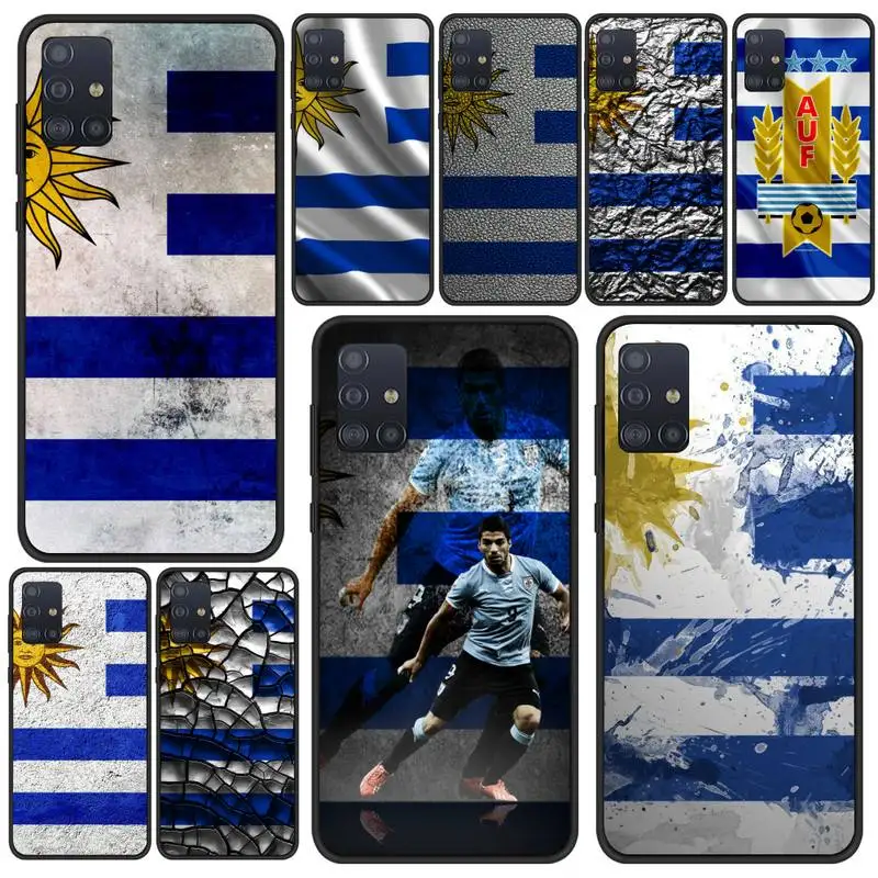 

Uruguay flag Phone Case For Samsung S5 S6 S7 S8 S9 S10 S20 S21 Edge Plus E Fe Lite