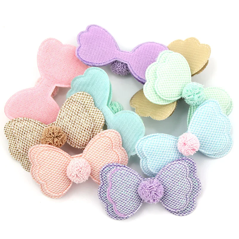 15 шт. 3 5*6 см блестящие двухуровневые цветочные шарики с бантом мягкие аппликации