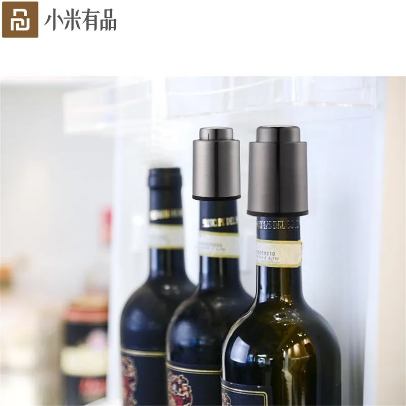Силиконовая вакуумная пробка Youpin для винных бутылок герметичная Запоминающая