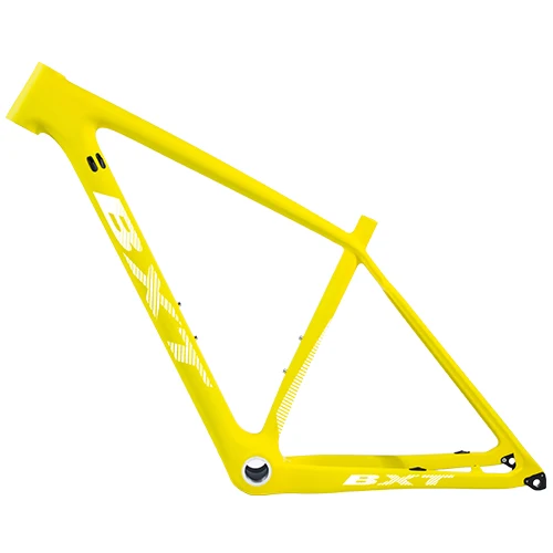 Новая полная карбоновая рама 29er Bicicletas горный велосипед Запасные детали для велосипеда, углепластик MTB рама через ось 148*12 мм велосипедная Рама - Цвет: full yellow