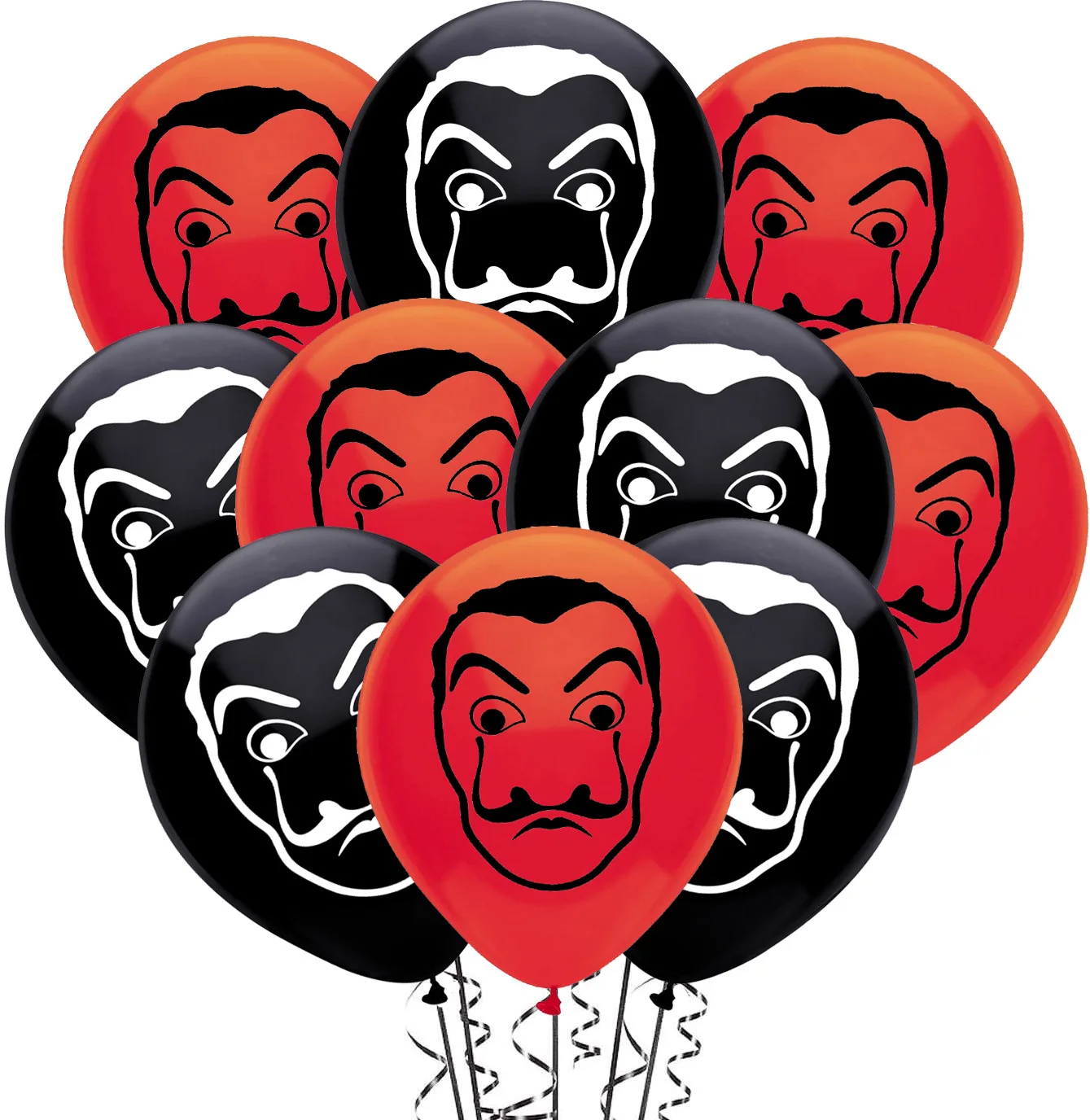 10 шт./лот бумажные воздушные шары футболки для грабителей ТВ сериал фанаты