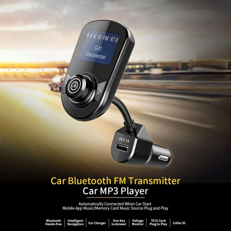 Лидер продаж 4 3-дюймовый Bluetooth FM-передатчик радиопередатчик автомобильный
