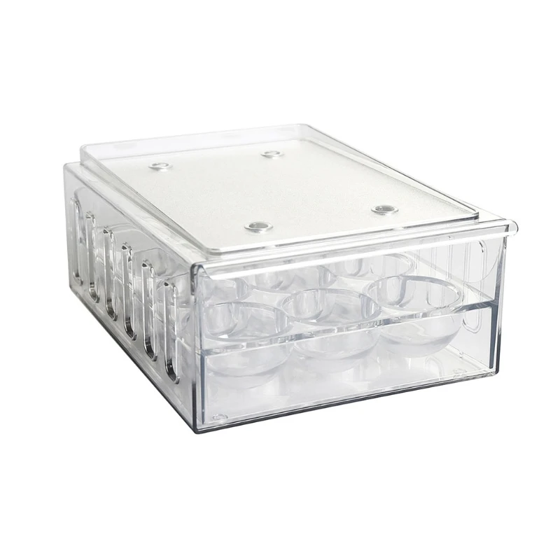 

Household Drawer Egg Box, Plastic Transparent Refrigerator Storage Box Dropshipping