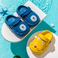new summer cartoon clogs hole shoes childrens slippersinfant non slip soft bottom indoor anti collision sandals and slippers