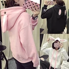 Женские толстовки Womail с капюшоном, модная свободная толстовка с длинными рукавами и кроличьими ушками, Корейская толстовка в стиле Харадзюку на осень-зиму 97