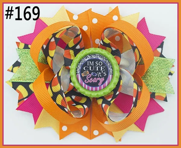 Бесплатная доставка C group 80 шт. Бутик на Хэллоуин банты для волос День