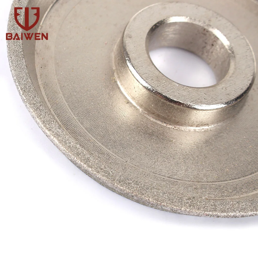 

1/2 Pcs 3'' Diamond Electroplated Grinding Wheel Cup Grinding Wheel 45 Degree Circle Grinder Abrasive Tool