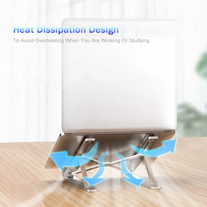 

Portable Laptop Stand For MacBook Air Pro Notebook Foldable Aluminium Alloy Laptop Holder For iPad Tablet Adjustable Bracket