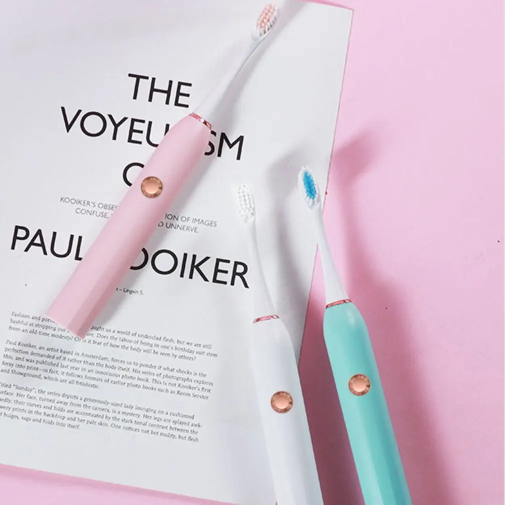 

Portable Electric Adult Battery Type Toothbrush Soft Sonic Electric Toothbrush Antibacterial Brush Head Valentine's Day Gift