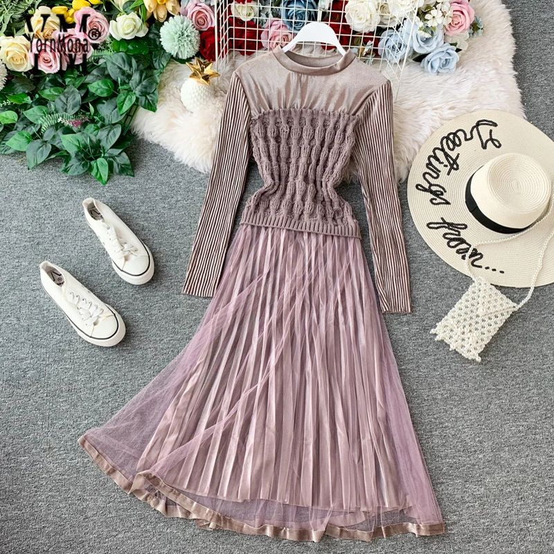 Dornmona хорошее качество роскошное вязаное лоскутное кружевное Плиссированное