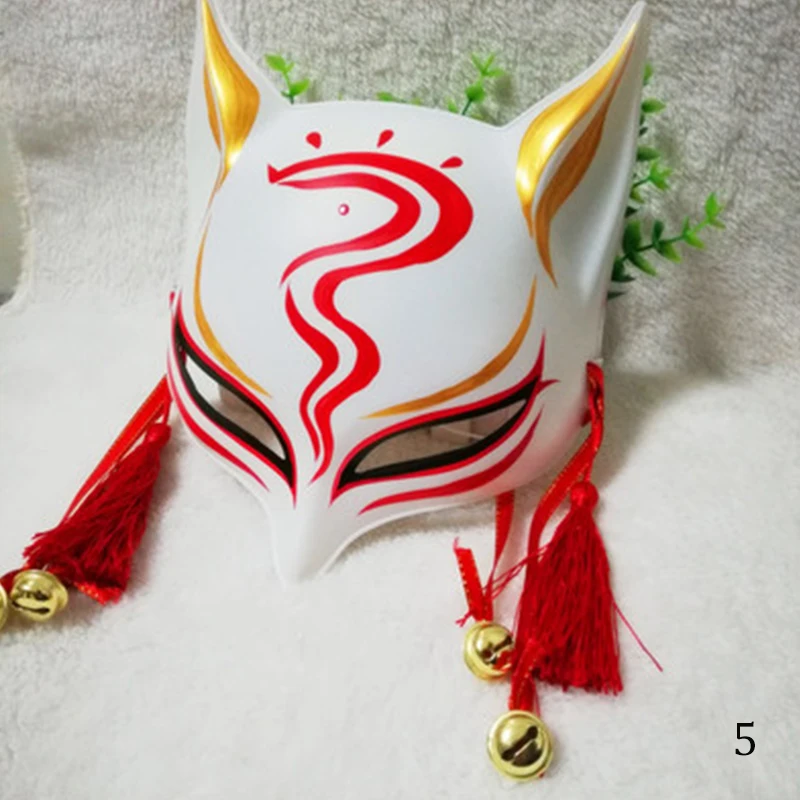 Аниме Стиль ручная роспись маска лисы реквизит для фотографии косплей