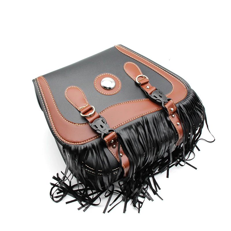 Мотоциклетная седельная сумка из искусственной кожи мотоциклетная боковая для