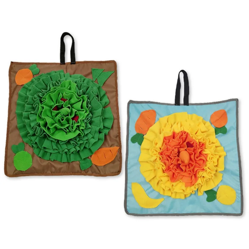 

Pet Dog Toy Non-toxic Puzzle Toys Nose Smell Sniffing Mat Washable Dog Relieve Stress Relief Trainings Blanket Pet Supplies