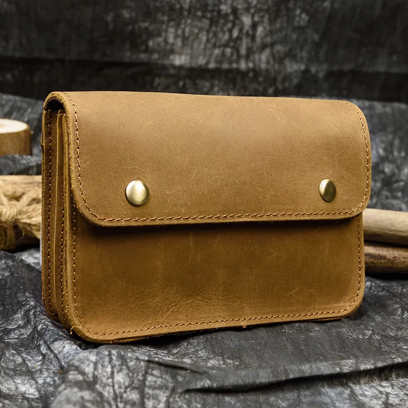 Клатч из натуральной кожи кошелек для телефона на ремне мобильного мужской и