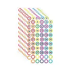 Наклейки с номером, круглые 1 дюйм наклейки с серийным номером, офисные маркировочные номера, метки, Канцелярские Декоративные наклейки
