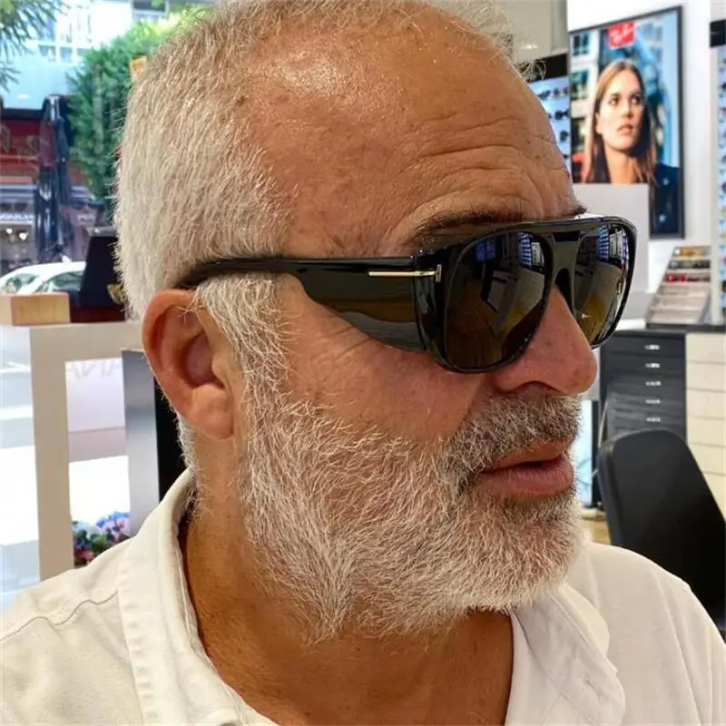 Солнцезащитные очки в стиле ретро для мужчин и женщин темные квадратной оправе