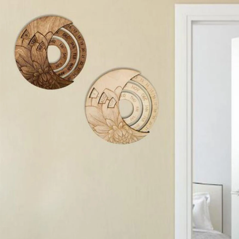 

Circular Moon Shaped Wall Hanging Calendar Disks Epoxy Resin Mold Silicone Mould K3ND