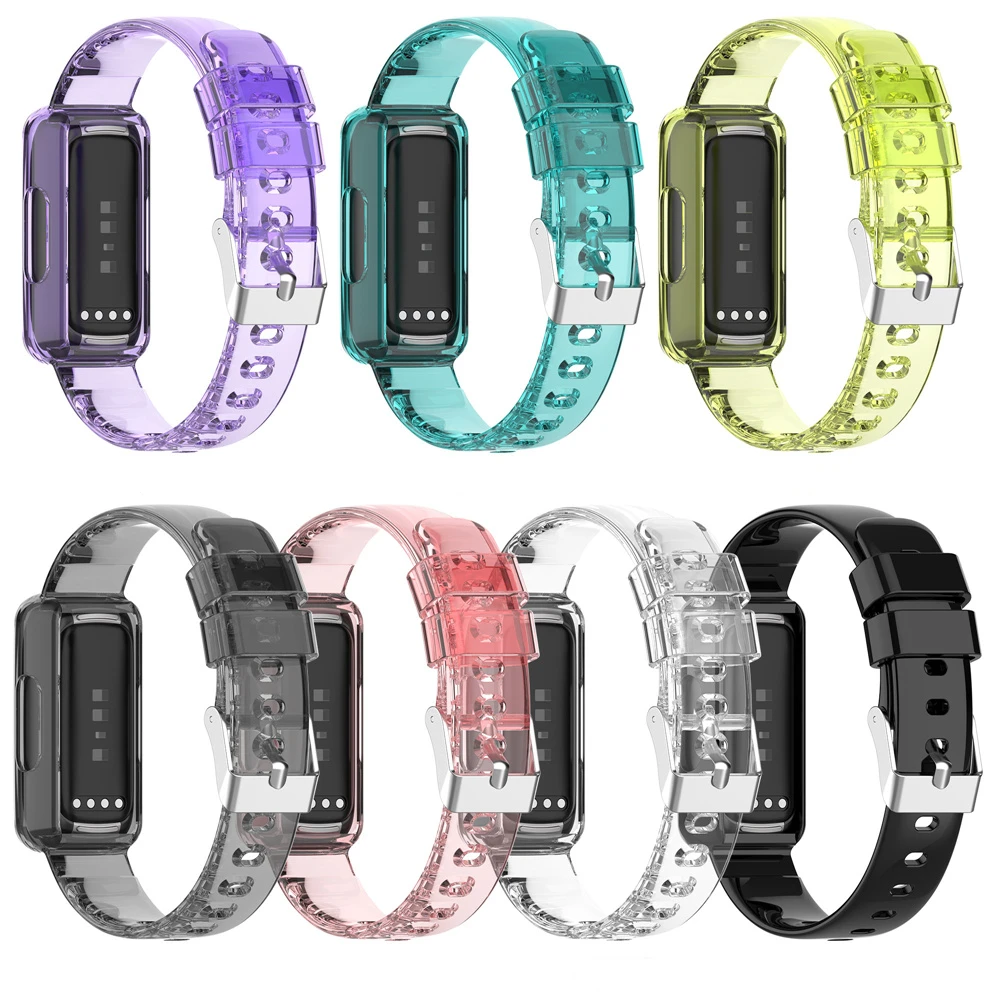 

Ремешок для часов Fitbit Luxe inspire HR inspire 2 ace2 ace3, цельный ремешок на запястье, цветной экран из ТПУ, фитнес-трекер премиум-класса