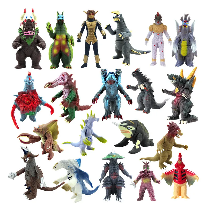 Детские игрушки Ultraman модель монстра галактика Супермен Gojira Babalu Звезда Кнопка