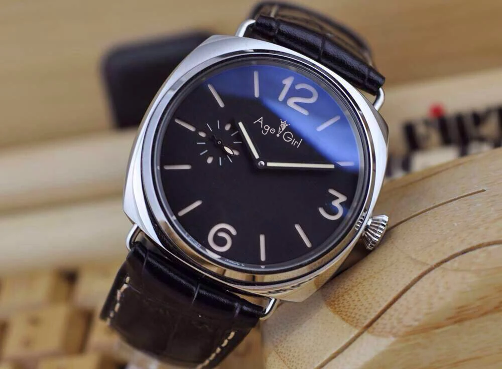 

Classic New Men Automatic Mechanical Sapphire Stainless Steel Watches Silver Black Brown Leather Watch Glass Back AAA+