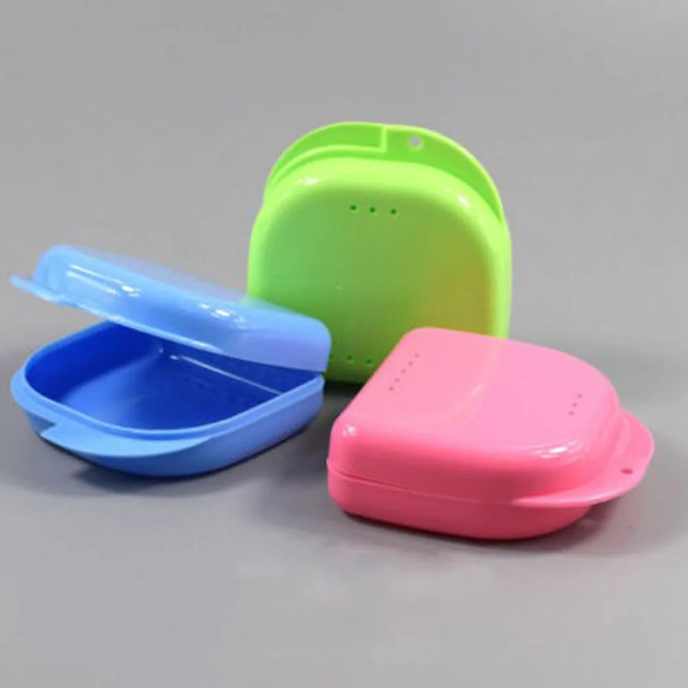 Зубной фиксатор коробка для хранения протеза ортодонтический чехол небольших