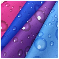 300d waterproof fabric for tent sunshade car cover sew by the meter silver coated water drop pattern printed oxford cloth awning