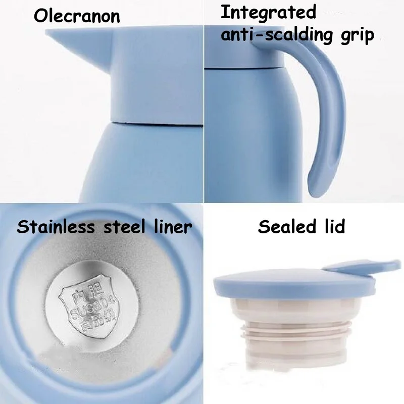 

900ML Insulation Pot Household 304 Stainless Steel Kettle Coffee Pot Student Dormitory Kettle Thermos GL54