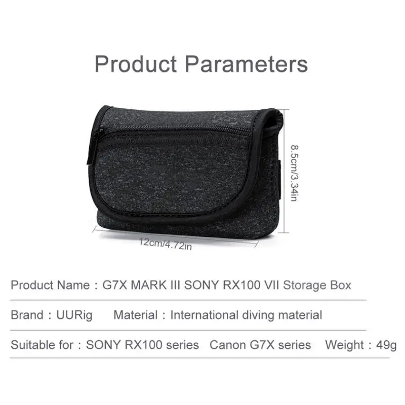 UURig R014 сумка для камеры защитный чехол хранения Sony RX100 VII Canon G7X Mark III аксессуары Point