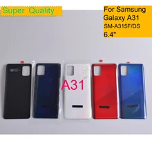 10Pcs/Lot For Samsung Galaxy A31 A315 SM-A315F/DS Housing Back Cover Case Rear Battery Door Chassis Housing Replacement