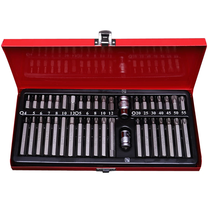 

40-piece star batch set set Allen wrench set combination auto repair tool spline flower twelve plum blossom