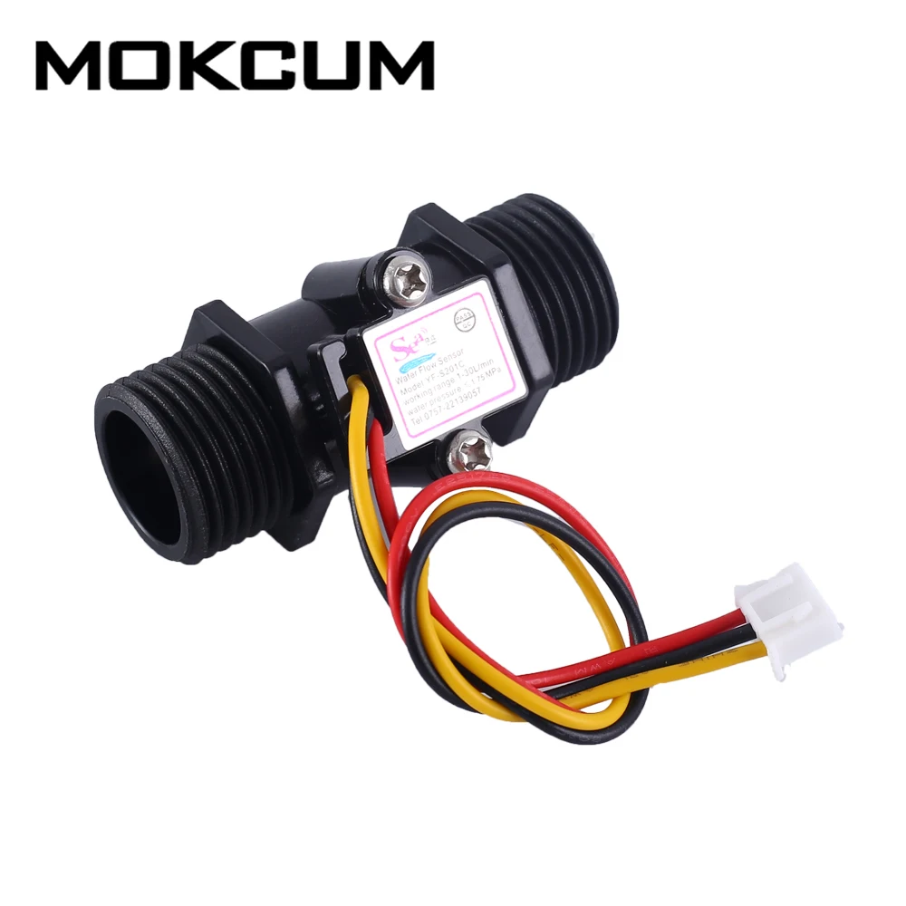 DN15 DC 5V 12V 1/2 дюйма G1/2 черный поток воды зал Сенсор реле расхода счетчик 1.75MPa