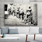 Велосипед велосипедист черный белый велосипед винтаж фото холст картина стены искусства скандинавские плакаты и принты картины для декора гостиной